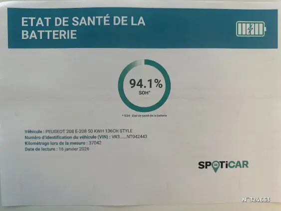 PEUGEOT 208 ELECTRIQUE II - voiture d'occasion - Photo 23
