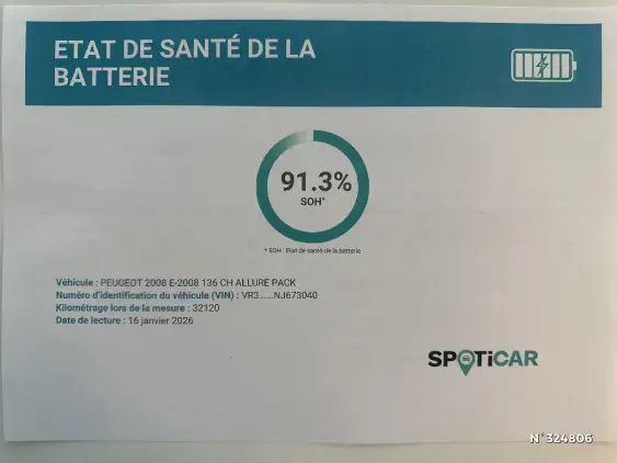 PEUGEOT 2008 ELECTRIQUE II - voiture d'occasion - Photo 29
