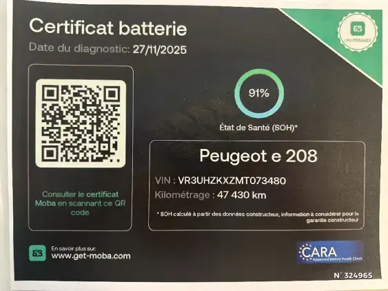 PEUGEOT 208 ELECTRIQUE II - voiture d'occasion - Photo 30