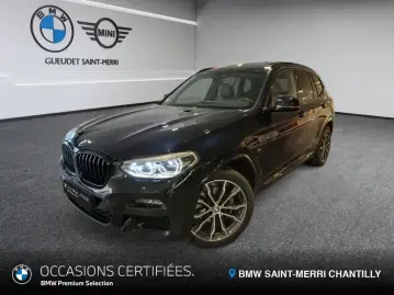 Acheter BMW X3 (G01) X3 XDRIVE20D 190 M SPORT BVA8 occasion en vente à BMW SAINT-MERRI CHANTILLY GUEUDET 1880