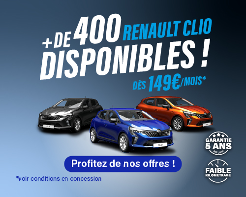 Renault CLio à partir de 149 € par mois