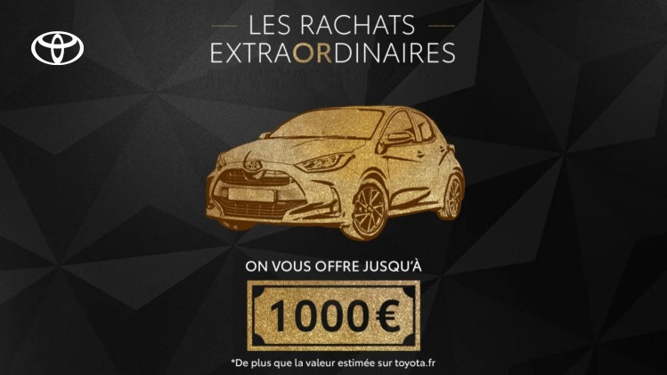 Reprise véhicule occasion : jusqu’à 1 000€ supplémentaires chez Toyota* !