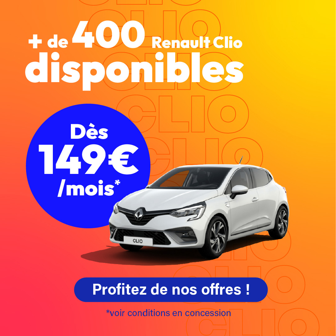 Renault CLio à partir de 149 € par mois