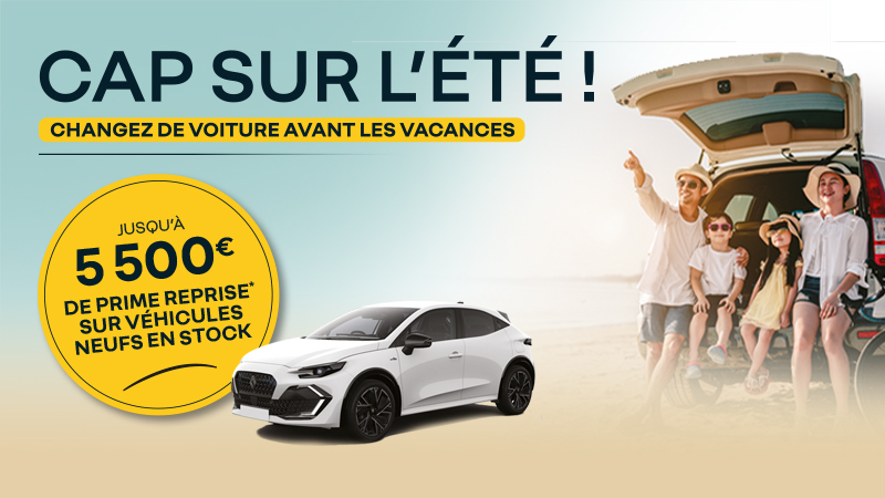 Cap sur l’été avec Renault : jusqu’à 5 500 € de prime reprise*