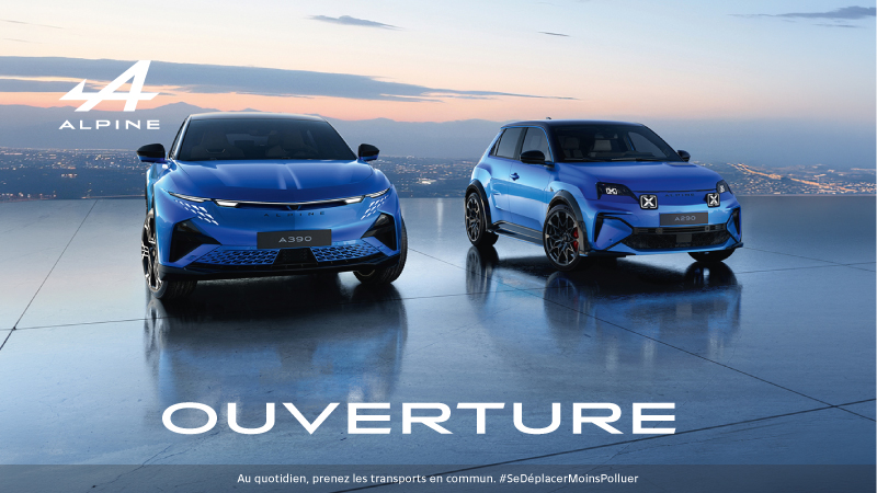Ouverture de trois espaces Alpine