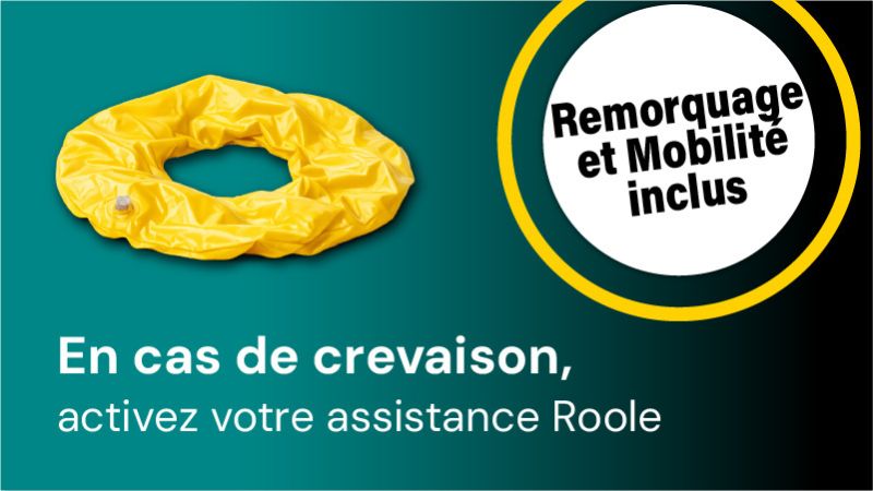 Crevaison ? Activez votre contrat Roole
