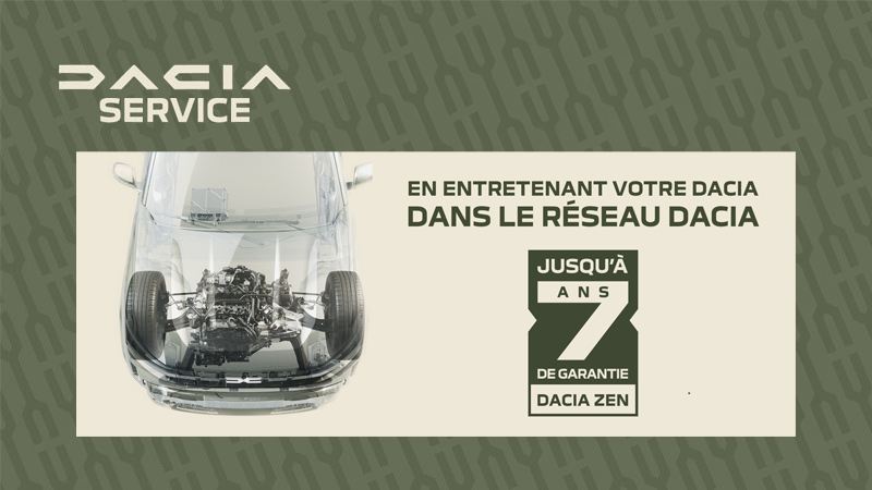 Offre Dacia Zen : jusqu'à 7 ans de garantie offerts